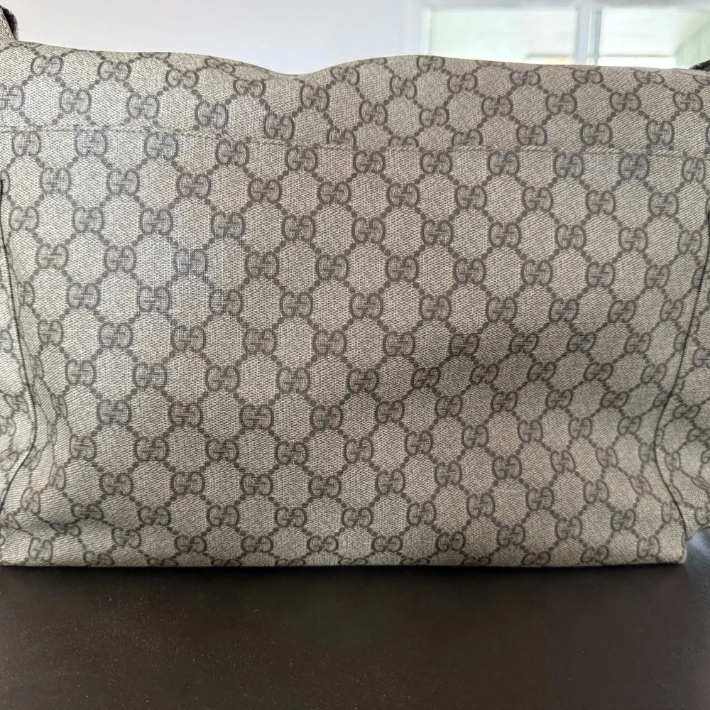 Gucci Beige Brown GG Canvas Messenger Baby Bag